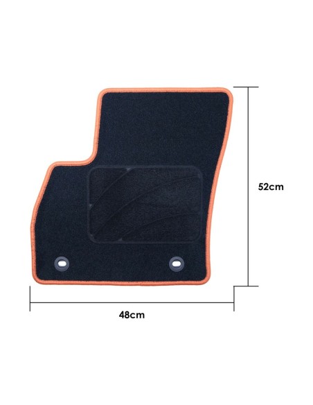 Set de tapis de voitures OCC Motorsport OCCCT0042YE CITROEN Nemo 5 Pièces