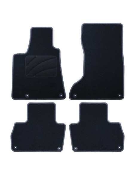 Set de tapis de voitures OCC Motorsport OCCMS0003GD Noir Gris foncé Maserati Levante 2016 5 Pièces