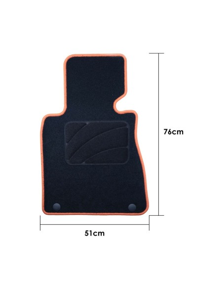 Set de tapis de voitures OCC Motorsport OCCBW0015 Bmw E65 Serie 7 Corto 5 Pièces
