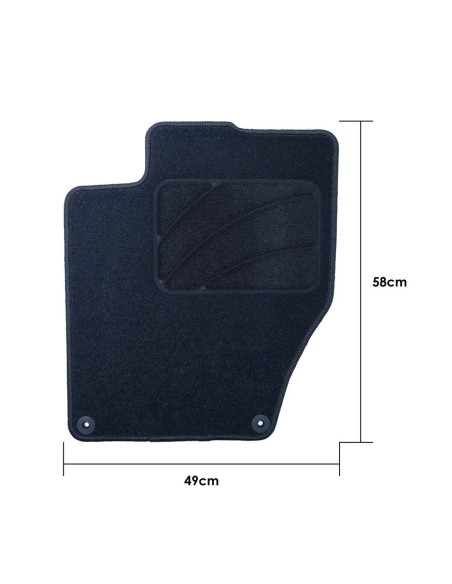 Set de tapis de voitures OCC Motorsport OCCCT0030 Citroen Ds4 5 Pièces