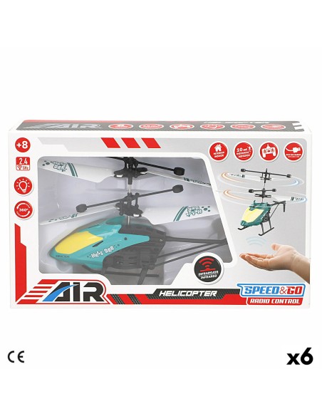 Hélicoptère télécommandé Colorbaby (6 Unités)