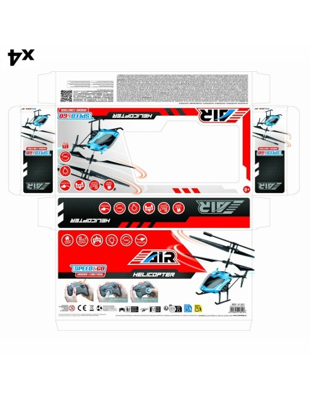 Hélicoptère télécommandé Colorbaby (4 Unités)