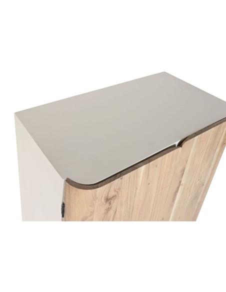 Range Bouteilles Home ESPRIT Blanc Naturel 85 x 50 x 100 cm