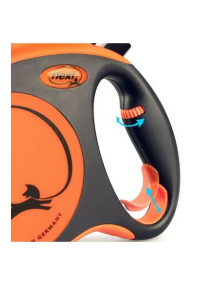 Laisse pour Chien Flexi XTREME 5 m Orange Taille L