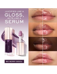 Gloss Lancôme IDÔLE MAKE-UP Violet Nº 90-Berry Bisou 9 ml 2
