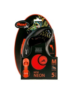 Laisse pour Chien Flexi NEW NEON 5 m Orange Taille M 2