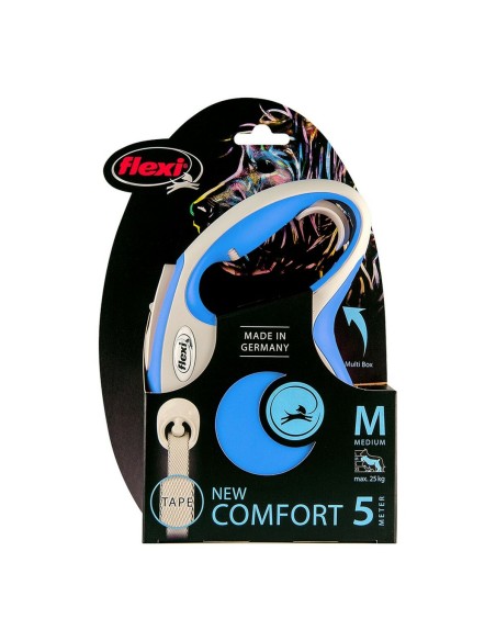 Laisse pour Chien Flexi NEW COMFORT Bleu Taille L