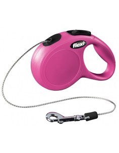 Laisse pour Chien Flexi NEW CLASSIC 3 m Rose Taille XS