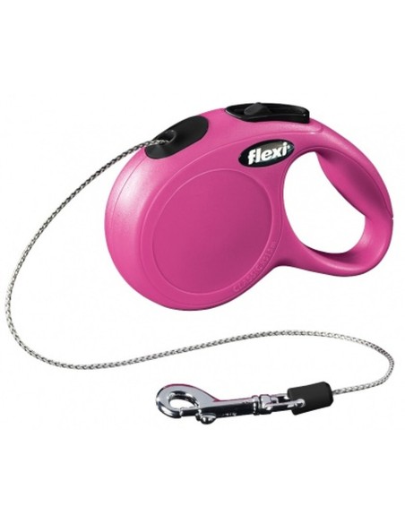 Laisse pour Chien Flexi NEW CLASSIC 3 m Rose Taille XS