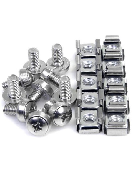 Support Startech CABSCREWM6 Argenté Acier inoxydable (50 Unités)