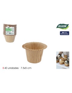 Moule pour four Algon 4,5 x 5 cm (40 Pièces) (24 Unités) 2
