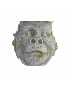 Cache-pot DKD Home Decor Gris Doré Gorille Magnésium (29 x 26 x 34,9 cm) 2
