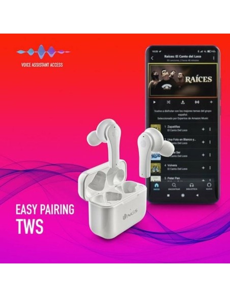 Oreillette Bluetooth NGS ARTICABLOOMWHITE Blanc Noir