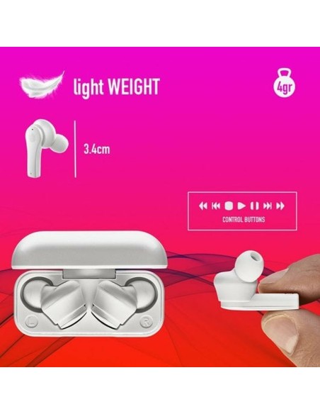 Oreillette Bluetooth NGS ARTICABLOOMWHITE Blanc Noir