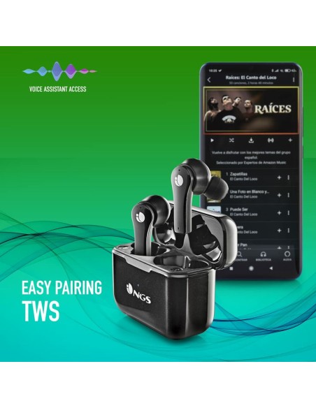 Oreillette Bluetooth NGS ARTICABLOOMBLACK Noir