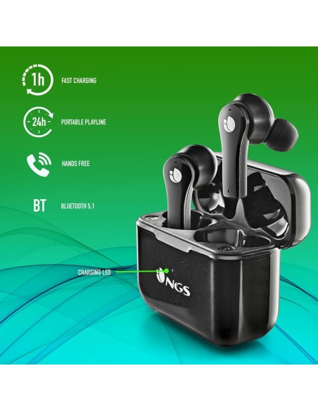 Oreillette Bluetooth NGS ARTICABLOOMBLACK Noir
