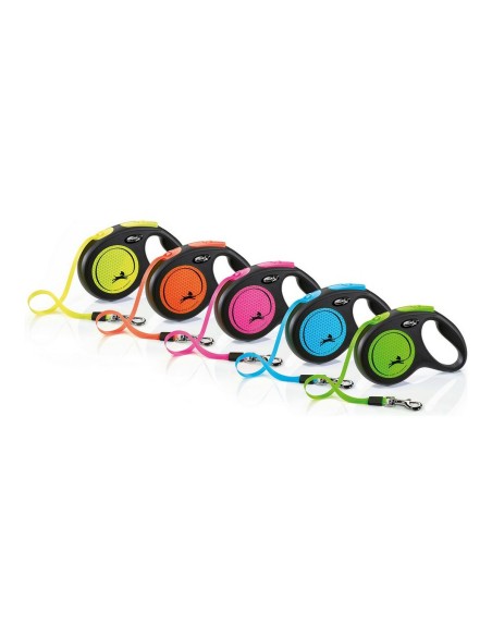 Laisse pour Chien Flexi NEW NEON 5 m Taille M Vert