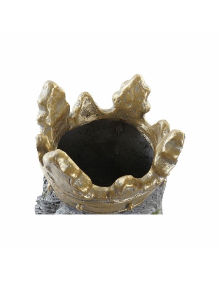Cache-pot DKD Home Decor Gris Doré Gorille Magnésium (29 x 26 x 34,9 cm)