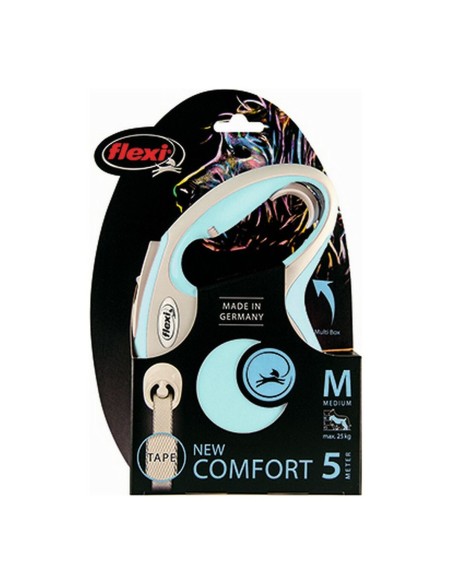 Laisse pour Chien Flexi NEW COMFORT Bleu clair Taille XS