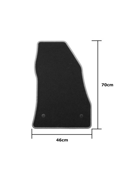 Set de tapis de voitures OCC Motorsport OCCFT0004YE FIAT 500L 5 Pièces