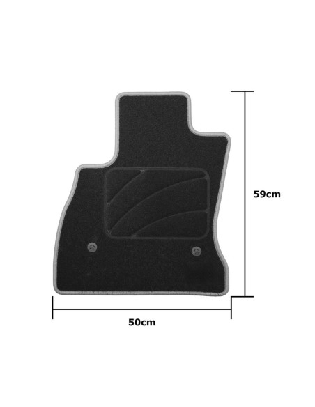 Set de tapis de voitures OCC Motorsport OCCFT0004YE FIAT 500L 5 Pièces