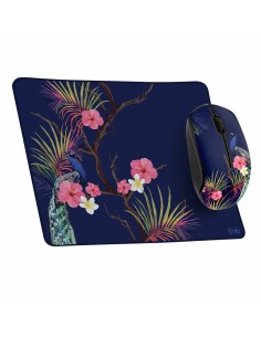 Souris et Tapis de Souris Gaming T'NB TROPIC Bleu foncé