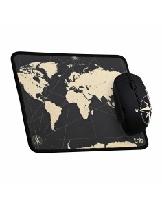 Souris et Tapis de Souris Gaming T'NB TNB TRAVEL Noir Mappemonde