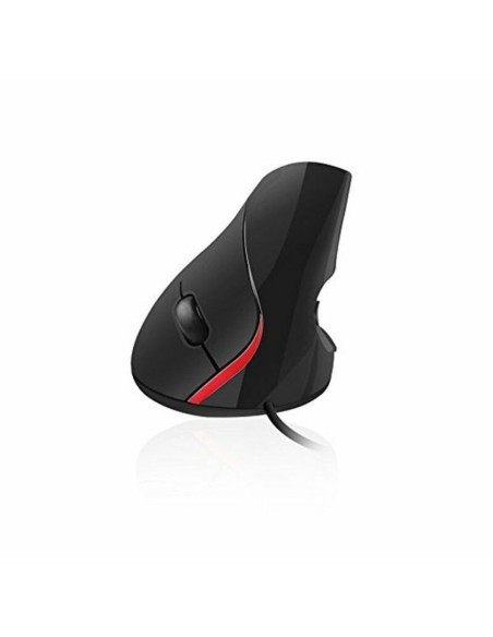 Souris Optique Ergonomique Ewent EW3156 1000 dpi USB Noir Noir/Rouge Rouge/Noir