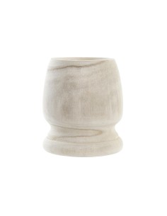Cache-pot DKD Home Decor Marron Naturel Bois de paulownia Boho 16 x 16 x 18 cm (2 Unités)