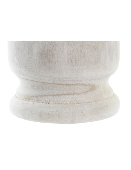 Cache-pot DKD Home Decor Marron Naturel Bois de paulownia Boho 16 x 16 x 18 cm (2 Unités)