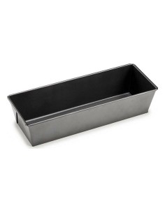 Moule rectangulaire Gris foncé Métal Acier au carbone 11,5 x 7,7 x 31 cm (12 Unités) 2