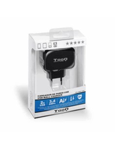 Chargeur mural TooQ TQWC-1S02 USB 17W Noir 17 W