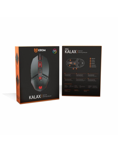 Souris Gaming Krom Kalax Noir 3200 DPI