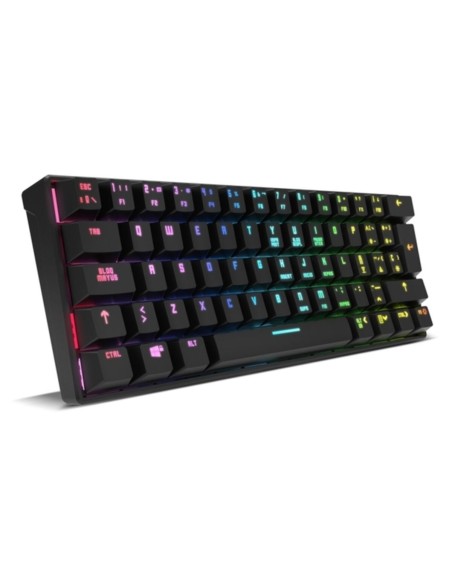 Clavier pour jeu Krom Kluster Noir Espagnol Qwerty