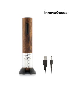 Tire-bouchon automatique  rechargeable  effet bois Corkout InnovaGoods 2