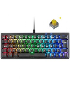 Clavier pour jeu Mars Gaming MKMINIPROYES Noir Qwerty US 2