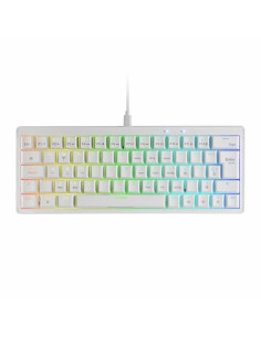 Clavier pour jeu Mars Gaming MKMINIPROWBES Blanc Qwerty US