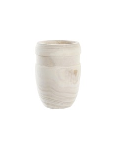 Cache-pot DKD Home Decor Marron Naturel Carré Boho 15 x 15 x 20 cm