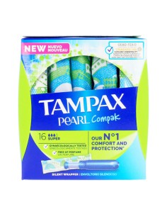 Tampons Super PEARL Tampax Tampax Pearl Compak (18 uds) 18 uds