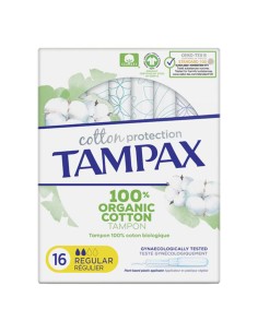Tampons Réguliers Tampax Tampax Organic Regular (16 uds) 16 Unités