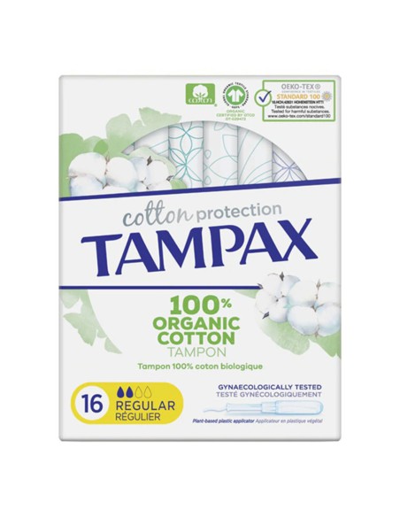 Tampons Réguliers Tampax Tampax Organic Regular (16 uds) 16 Unités