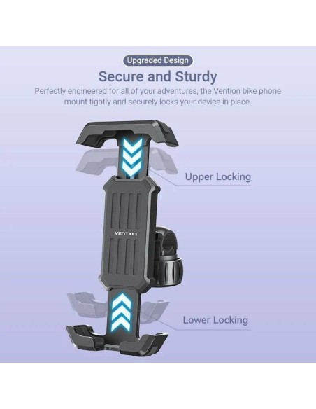 Support Smartphone pour Vélo Vention KSFB0 Noir