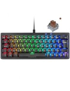 Clavier pour jeu Mars Gaming MKMINIPROBRES Noir Qwerty US 2