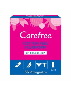 Protège-slip Fléxible Carefree Carefree Flexiform Taille S/M (56 uds)