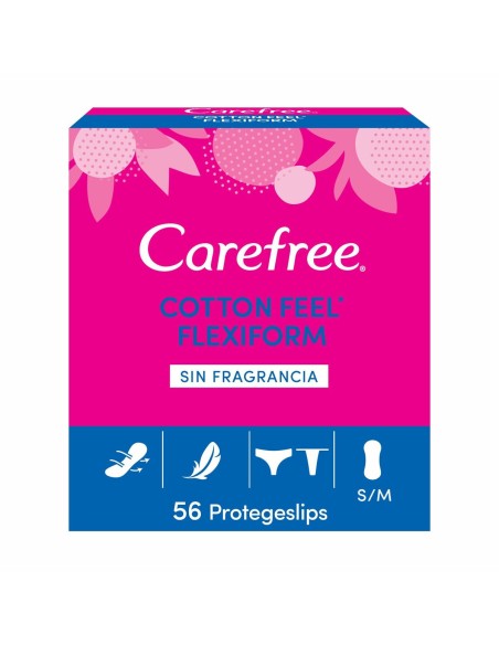 Protège-slip Fléxible Carefree Carefree Flexiform Taille S/M (56 uds)