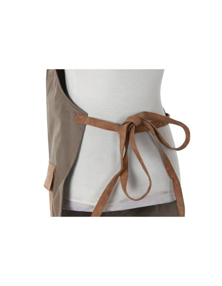 Tablier Home ESPRIT Marron Vert polialgodon 57 x 100 cm