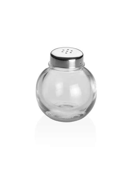 Salière et Poivrière Versa Argenté Métal Verre