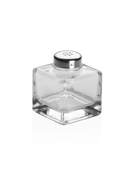 Salière et Poivrière Versa Argenté Métal Verre