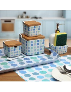 Salière avec couvercle Versa Céramique 8,8 x 8,5 x 8,8 cm 2