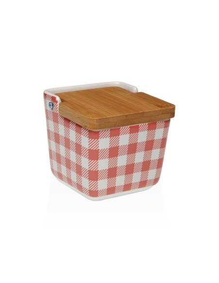 Salière avec couvercle Versa VICHY  Céramique 8,8 x 8,5 x 8,8 cm